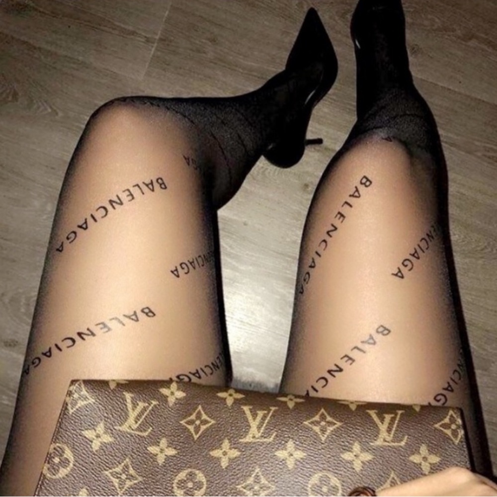 Brand New! Black Balenciaga Pantyhose